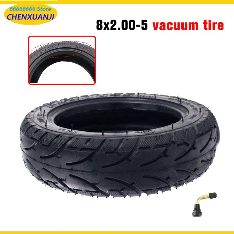 Scooter Tire - Neumático sin cámara 8x2.00-5, cubo de