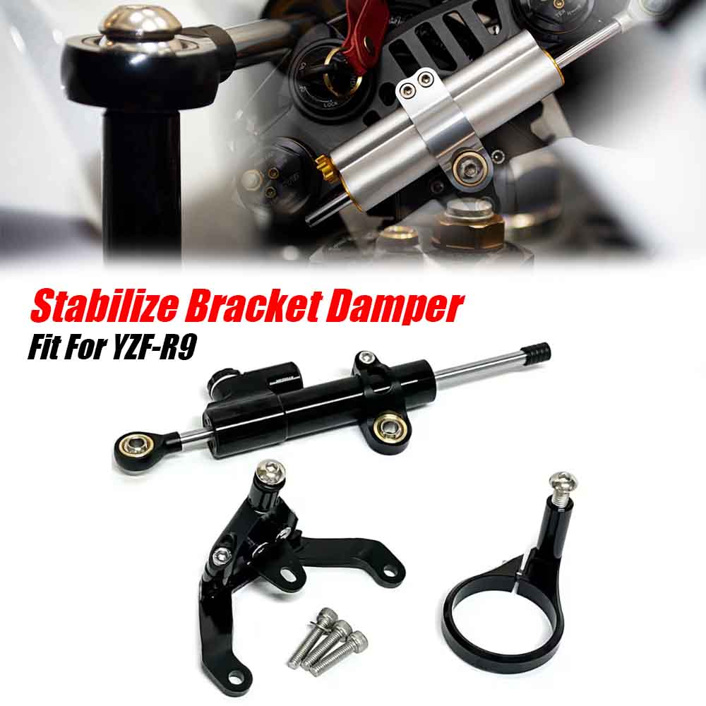 Steering Damper Stabilizer Kit Cnc - Para YZF-R9 YZF R9 2025 2026,