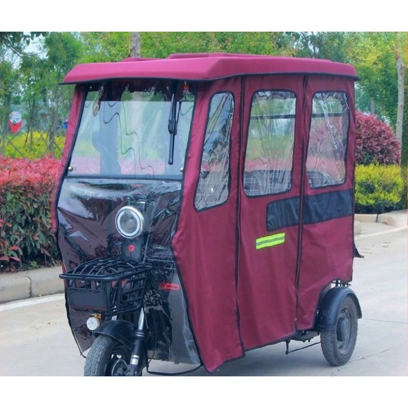Electric Scooter Rain Cover - Lona cerrada para motocicleta, cortina para