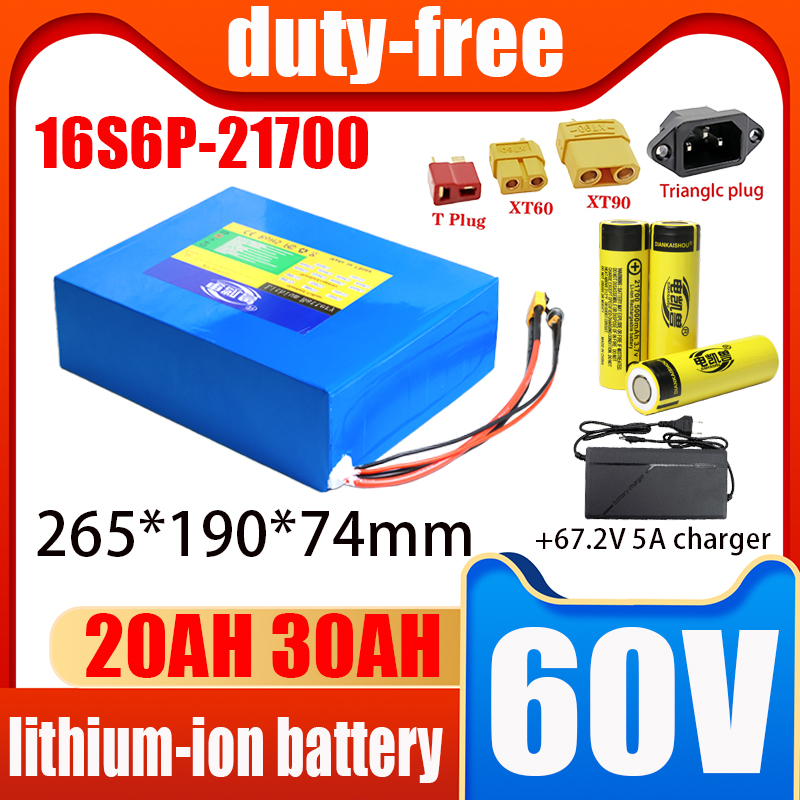 60V 30Ah 21700 Battery Pack - Paquete de baterías de iones de