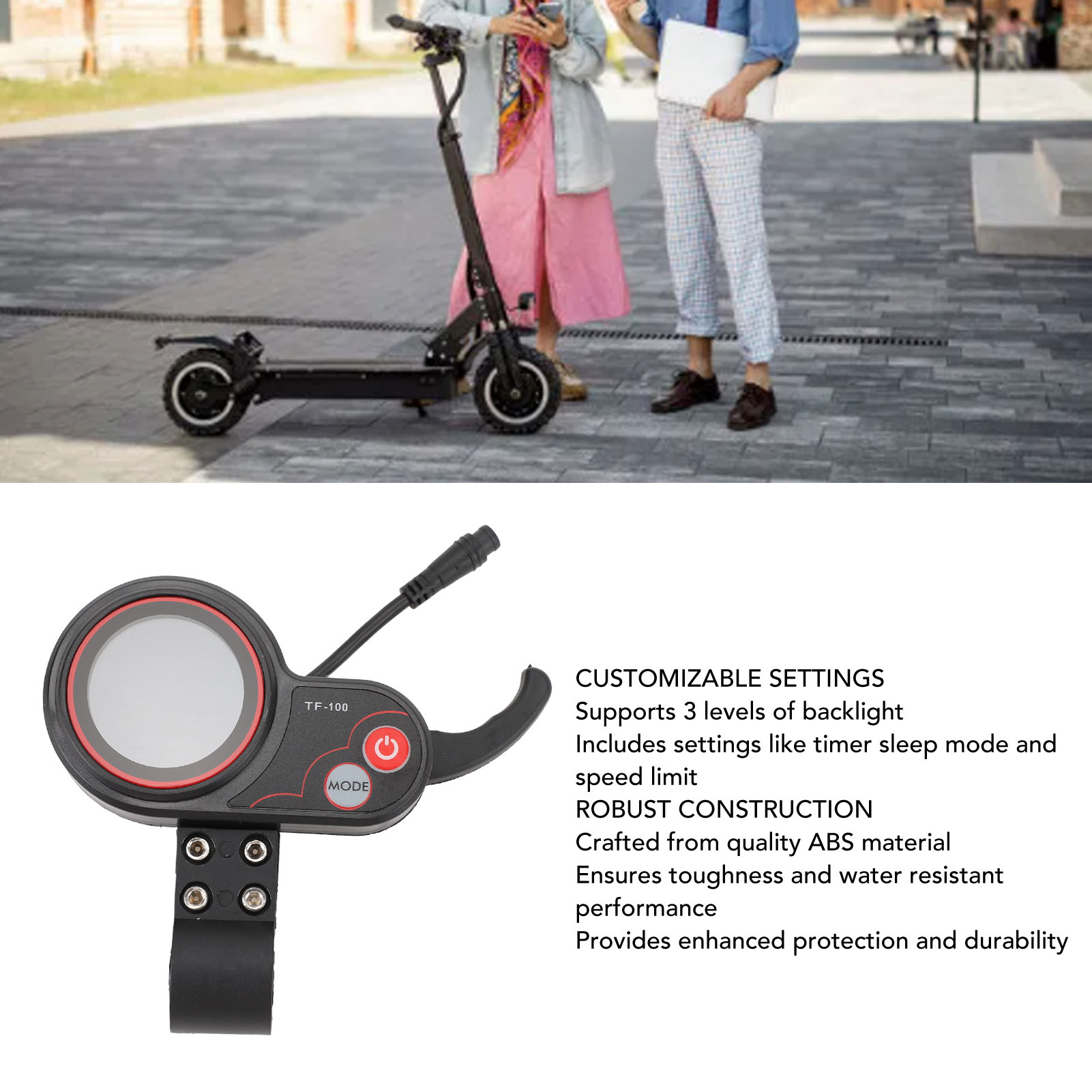 Scooter Electric - Pantalla LCD para Scooter Eléctrico 48V
