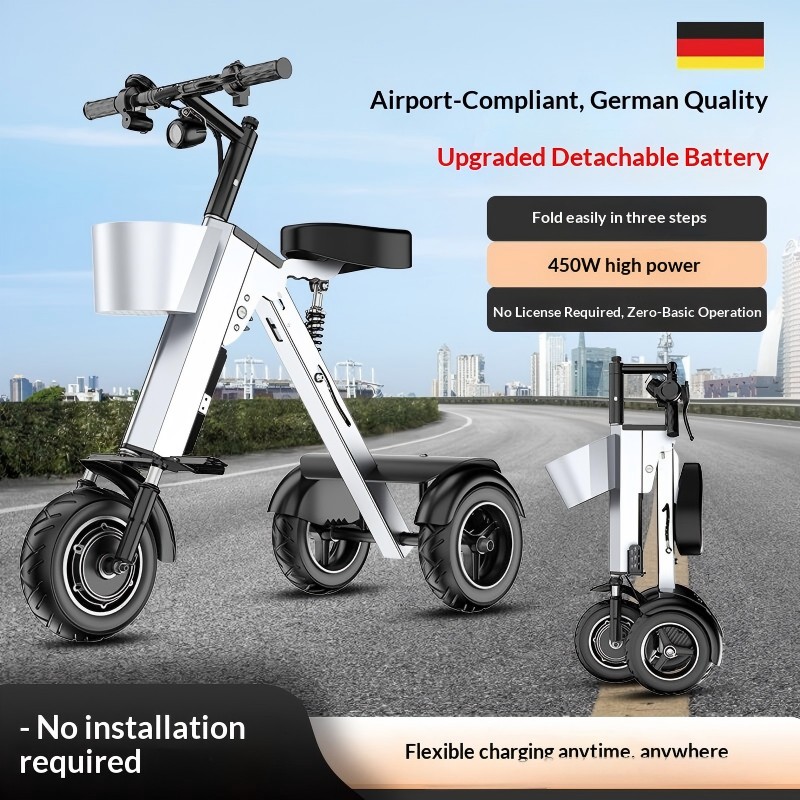 Scooter Plegable de 3 Ruedas,  - Folding Electric Scooter reseña y precio