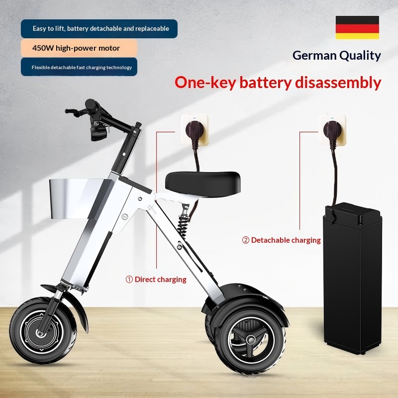 Scooter Plegable de 3 Ruedas,  - Folding Electric Scooter reseña y precio