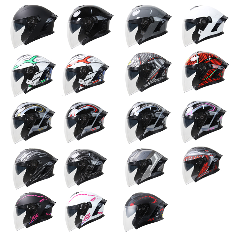 Casco Abierto para Motocicleta - Scooter Helmet Set reseña y precio